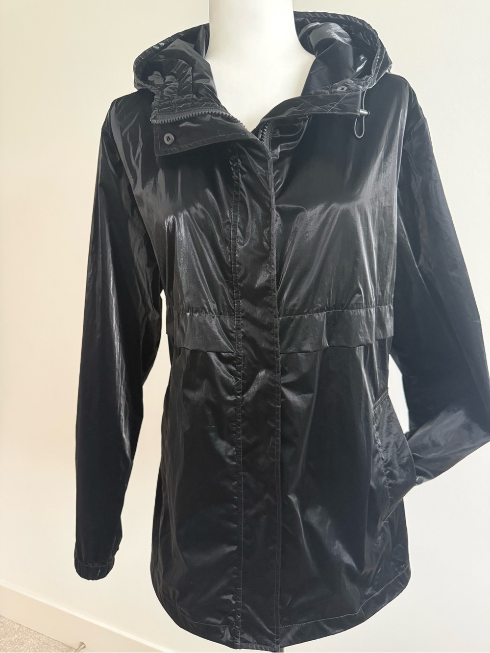 OLSEN - Women's Black Hooded Jacket